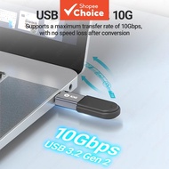 JEYI `USB 3.2 to Type C OTG 10G Adapter, 36W Fast Charge Type C to USB 3.2 Converter, Male C to C 40
