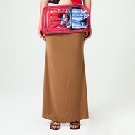 BLACKDOG BKK - SS2536 - Sardines maxi skirt   - กระโปรงยาวพิมพ์ลาย