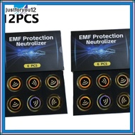 [JTFY] 12PC Radiation Protection Stickers Protection Neutralizer EMF Electronic Blocker