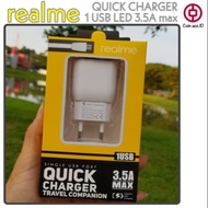Charger/carger/CHARGER REALME (oppo) 3.5A LED QUICK CHARGER 1 usb for realme 2/3/5/c1/c2