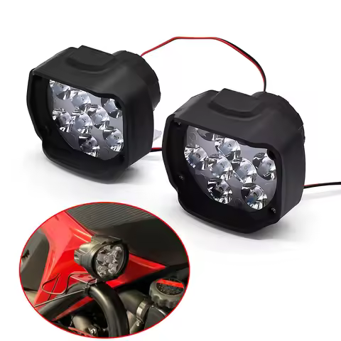 DC 12V Motorcycle Lamp LED Driving Headlight Fog Light Auxiliary Light For YAMAHA tmax 500 530 xp500