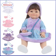 YVETTPH Doll Clothes, 22inch/55cm Multicolor Doll Pleuche Dress Set, Cosplay Toy Hairy Doll Dress He