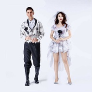 Halloween Costume Horror Couple Ghost Bride cospy Costume Bloody Adult Ghost Bri Costume