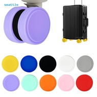 SEA_8Pcs Luggage Wheel Covers Silent Wheels Protectors Silicone Wheel Shoes for Carry-on Luggage Office Chairs