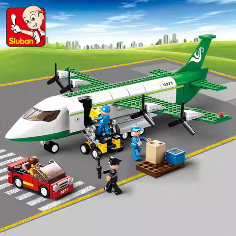 383PCS Airplane Air Bus Plane Kit Building Blocks Bricks City Sets Aircraft Planes Aviation Model Ed