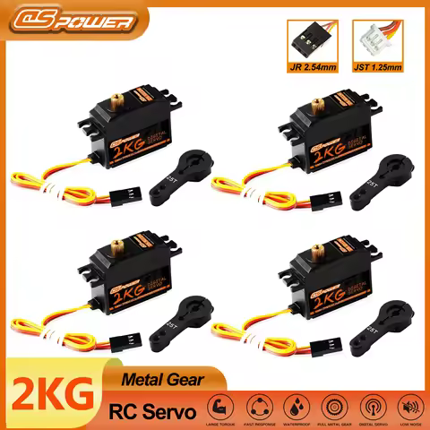 DSPOWER 2KG Waterproof Digital Metal Gear Servo for 1/12 1/14 RC Car Wltoys 144001 144010 Helicopter