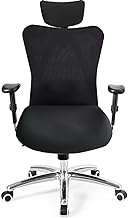 SONNACH 3 Piece Office Desk Chair Covers Stretch Washable Computer Chair Slipcovers for Ergonomic Office Chair (Black)