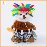 Dog costume/pet dog Halloween costume/Teddy transformation costume, funny and funny Indian photograp