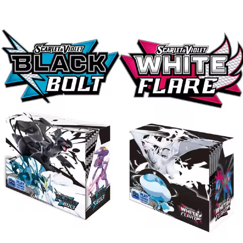 English Pokemon Card Black Bolt White Flare Booster Box Battle Pokemon Trade Card Transaction Gift 3