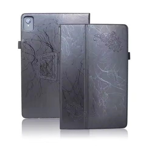 Leather Cover For Lenovo IdeaPad Duet 3 Chromebook 11'' Tablet Print Flower Tablet Case with Hand Ho