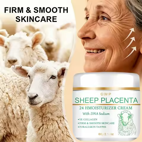 GSWP Sheep's Placenta Collagen Cream, with Niacinamide, For All Skin Types, Moisturizing & Firming, 