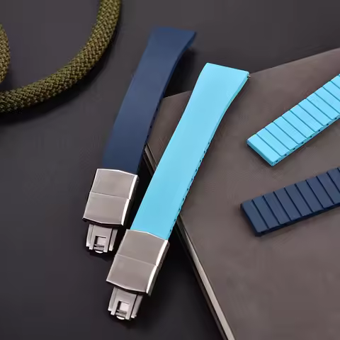 New CTS FKM Watch Strap 16mm 18mm 19mm 20mm 21mm 22mm Quick Release Butterfly Buckle Watch Band CTS 