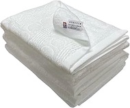 Imabari Towel Bath Towel, Set of 3, White, Hotel Type, 25.6 x 49.2 inches (65 x 125 cm), Water Absor