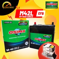 M42 M42L M42R EFB 65B20L OSIMA MF | Stop Start Car Battery for Perodua Myvi Bezza Ativa  Proton Erti