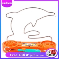 Uukendh Electric Buzz Toy Maze Game Wire Skill Board Family for Children Adults