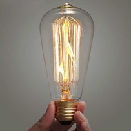 Lampu Edison Lampu Pijar Vintage Model Bohlam Edison 40W ST64 Warm White