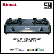 RINNAI RI-302 S Kompor Gas 2 Tungku Rinnai RI302 S RI 302 ori MURAH