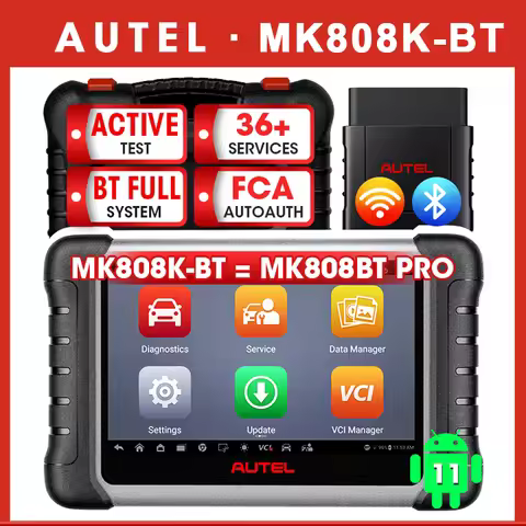 Autel MaxiCOM MK808K-BT Bluetooth OBD2 Scanner Car Diagnostic Tools Full Bidirectional Auto Diagnosi