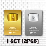 PLAY BUTTON YOUTUBE CUSTOM (NAMA KAMU). KIRIM NAMA CHANNEL VIA CHAT SELLER