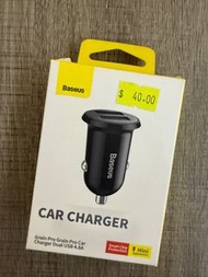 全新Baseus 雙 USB 車載充電器