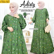 Baju Wanita Gamis Adisty Super Jumbo Muslim Terbaru Casual Simple