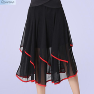 Váy nhảy stsquare nửa váy khiêu vũ Latin không đều giữa Chiều dài váy khiêu vũ xã hội tiêu chuẩn quố