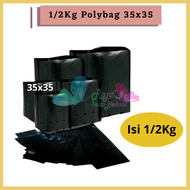 1/2 Kg Polybag 35x35 Polybag Planter bag hitam ukuran 35x35 setengah kilo Polybag Murah