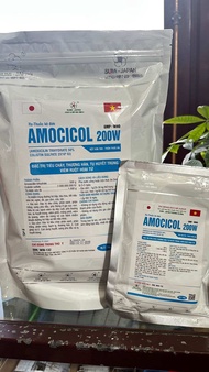 Amox colis 500 100gr - viêm ruột hoại tử thương hàn tụ huyết trùng trên gia cầm và heo - amocicol 20