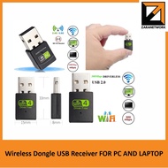 Wireless Wifi Dongle USB Receiver FOR PC AND LAPTOP