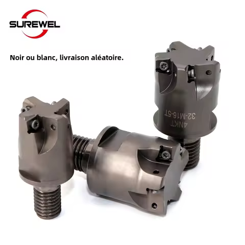 4NKT Modular Type Milling Cutter Fast feed roughing Thread Locking Teeth Type Cutter Head Fit Insert