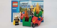 Lego City 60000 消防員 電單車 消防車