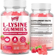 L-Lysine 1000mg Gummies for Immune Support & Skin Health - Vegan, Gluten Free Amino Acid Supplement 
