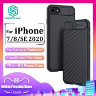 Nillkin camshield PC Pro Case สำหรับ iPhone SE 2020 และ iPhone 7 และ iPhone 8 Black SLIDE COVER สำหรับเคสป้องกันกล้อง