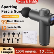 【Flash Sale/Malay spot】Wireless Massage Gun With 8 Accessories 99 Speeds Adjustable Fascia Massage G