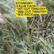 Economy Value Pack Timothy Hay 1KG 1ST CUT/2ND CUT (READYSTOCK)