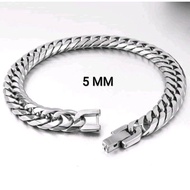 GELANG RANTAI RAPAT JAPIT JAM TITANIUM / gelang titanium stainless steel 316L