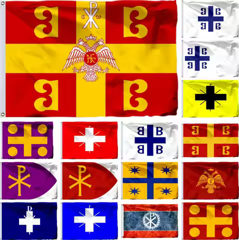 Byzantine Empire Konstantinos XI Palaiologos Flag Choice of Sizes:21X14CM/2X3ft/3X5ft/45X30CM/30X20C