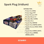 DENSO (IRIDIUM) SC16HR11 Spark Plug - Proton, Perodua, Toyota