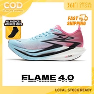Local 361 Degrees Flame 4.0 Men Women Professional Marathon Racing Running Shoes 672512205