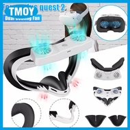 TMOY พัดลมระบายความร้อนการไหลเวียนของอากาศอินเทอร์เฟซสำหรับใบหน้าบรรเทาหมอกเลนส์สำหรับ Oculus Quest 