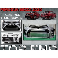 PERODUA BEZZA 2020 GR STYLE FRONT BUMPER MATERIAL FIBER GR SPORT LOOK FRONT BUMPER (GR) FIBER BUMPER DEPAN  CAR BODYKIT