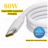 80W 65W 6A Usb Type C Super Dart Vooc Charger Cable for Realme C51 C53 C75 C55 C53 C51 8 10 11 pro
