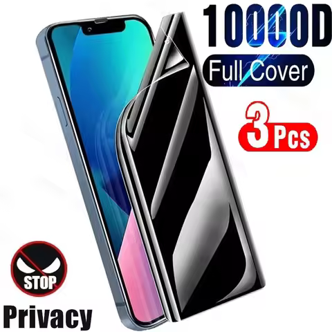 3Pcs Privacy Hydrogel Film For Vivo V21E V50 Lite 5G V40 SE X200 Pro Mini Ultra Screen Protector Wit