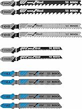 Bosch T5002 10-Piece Assorted T-Shank Jig Saw Blade Set Silver