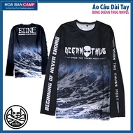 BONE Ocean Thug Waves Long Sleeve Fishing Shirt