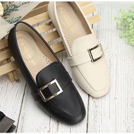 < Fufa Brand > 1BE96 Classic Elegant Square Buckle Casual Shoes Lazy Shoes Flat Shoes Women's Shoes