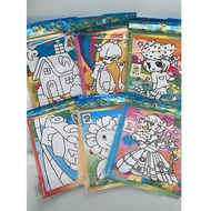 Children Toys Scratch Painting Sand DIY Art Craft Handmade Creation Small Gifts