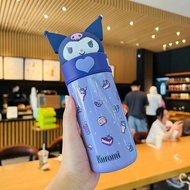 Fyoso sanrioed Anime kuromi cinnamoroll Kawaii 350ml Bình giữ nhiệt bằng thép không gỉ chai nước