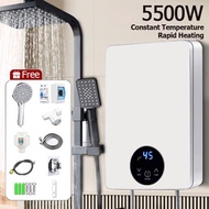 MASHIDA 6500W 220V LED Instant Electric Water Heater With Shower Head Waterproof Touch Control for K