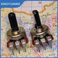 5PCS 161 Type Single Vertical 3Pins B10K B20K B50K B100K Fever Amplifier Audio Volume Adjustable Pot